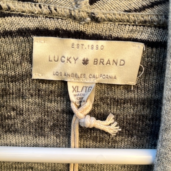 Lucky Brand Open Front Cardigan size XL Aztec Southwestern Boho Hippie New - Picture 6 of 15